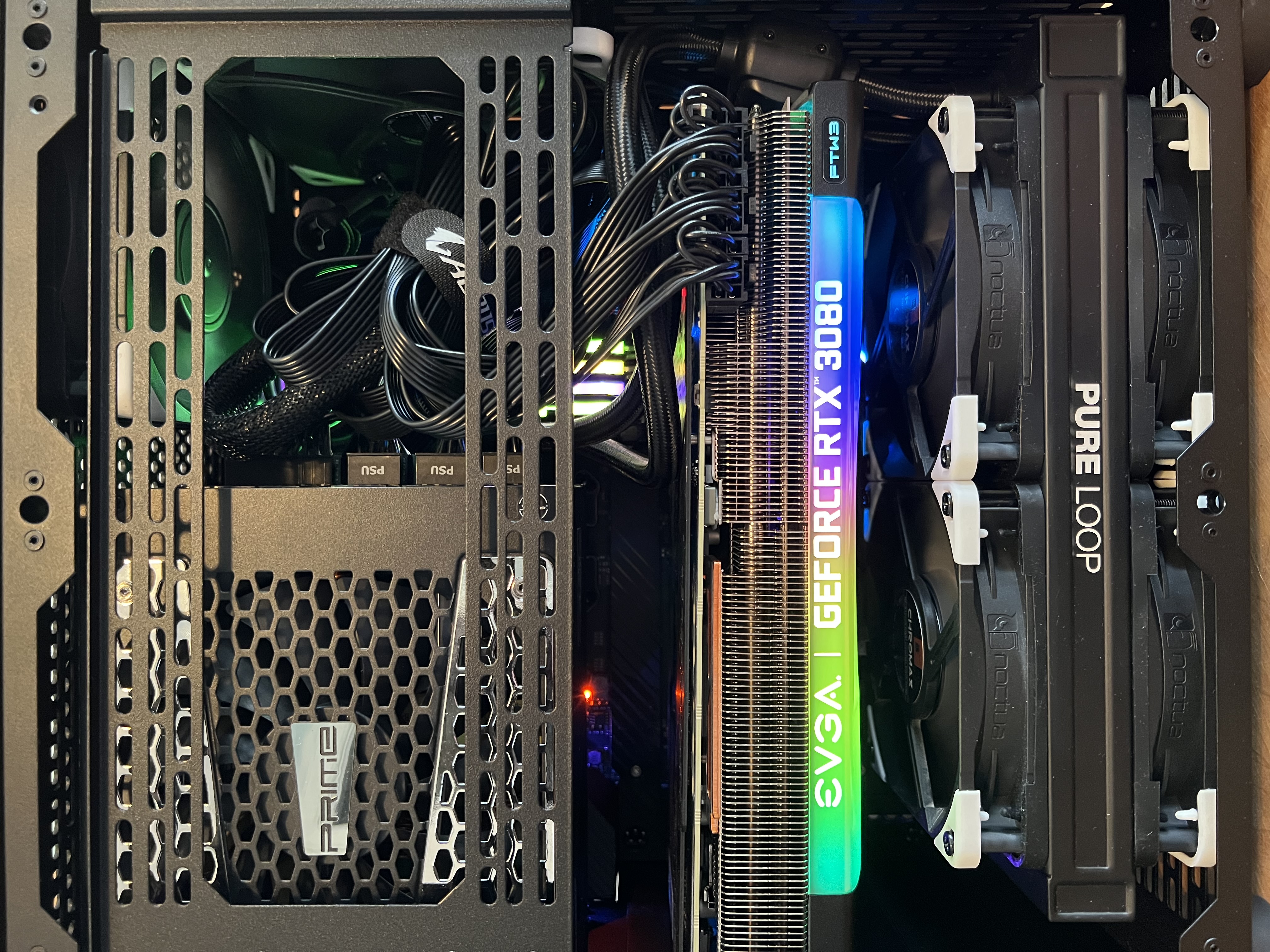 My upgraded desktop with custom cooling